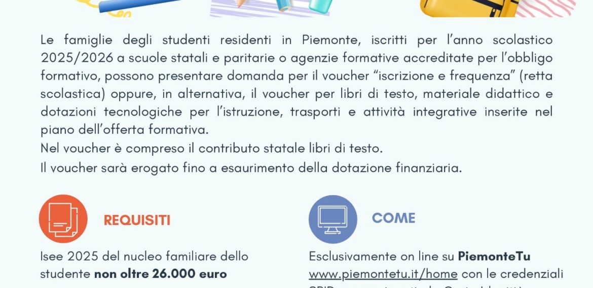 VOUCHER SCUOLA – 2025/26