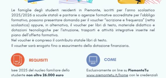 VOUCHER SCUOLA – 2025/26