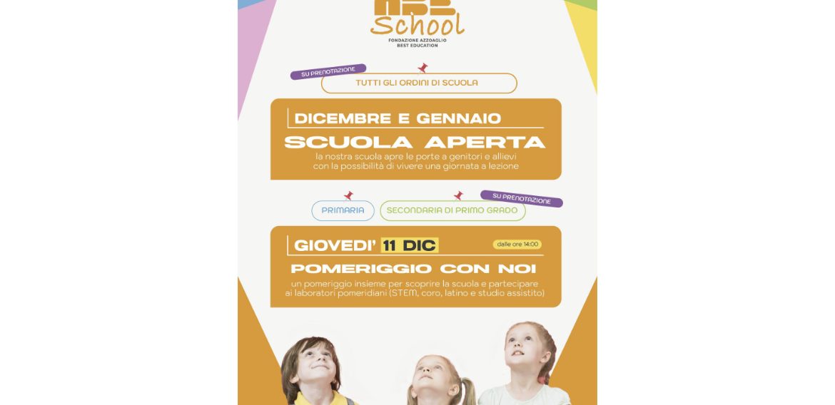 SCUOLA APERTA: VIENI A SCOPRIRE DOVE NASCONO LE IDEE!