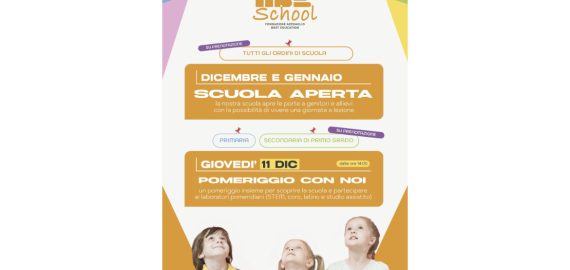 SCUOLA APERTA: VIENI A SCOPRIRE DOVE NASCONO LE IDEE!