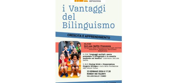 Scoprire i vantaggi del bilinguismo: incontro aperto al Rondò dei Talenti di Cuneo
