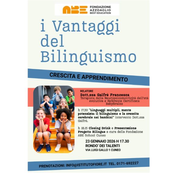 Scoprire i vantaggi del bilinguismo: incontro aperto al Rondò dei Talenti di Cuneo