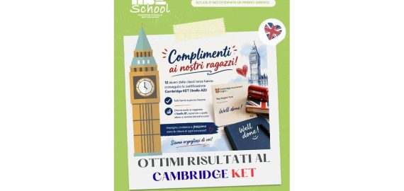 OTTIMI RISULTATI AL CAMBRIDGE KET