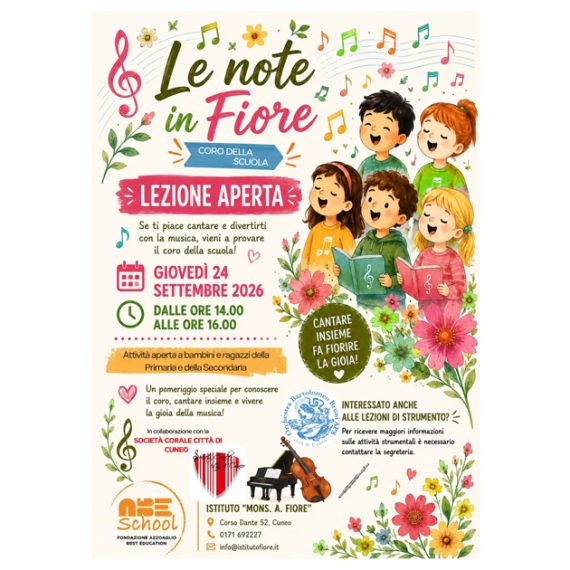 Le Note in Fiore: una lezione aperta per scoprire il coro della scuola